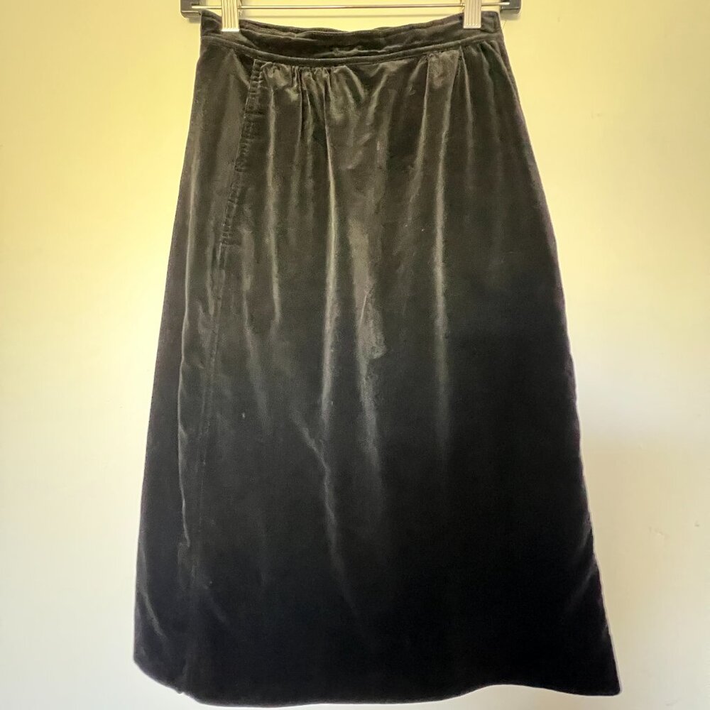 Vintage Sir James Black Velvet Skirt